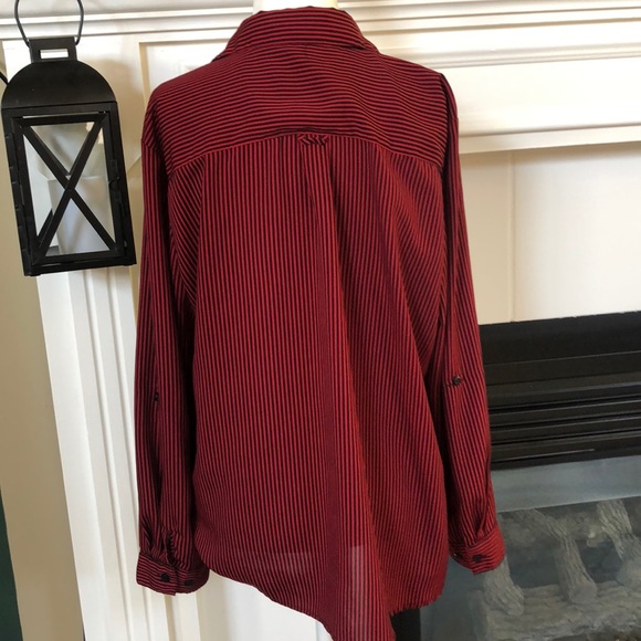 🌺Elementz vertical striped, button down shirt🌺 - Picture 7 of 8